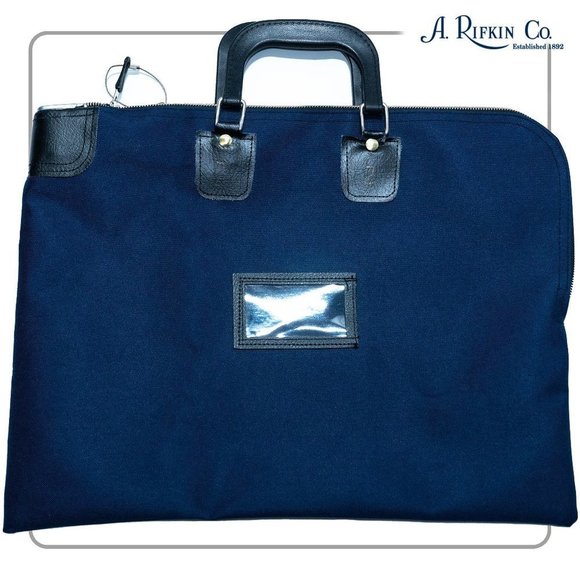 A Rifkin Security Courier Bank Deposit Bag - Picture 1 of 2